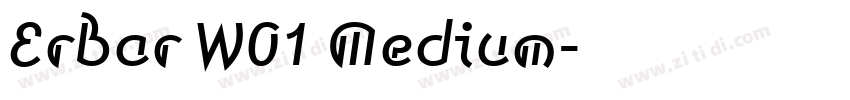 Erbar W01 Medium字体转换